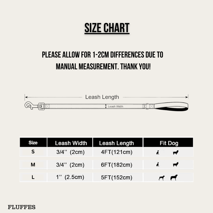 Custom Pet Portrait Dog Leash - Add your pets photo and we will create an amazing portrait for you - Fluffes.com