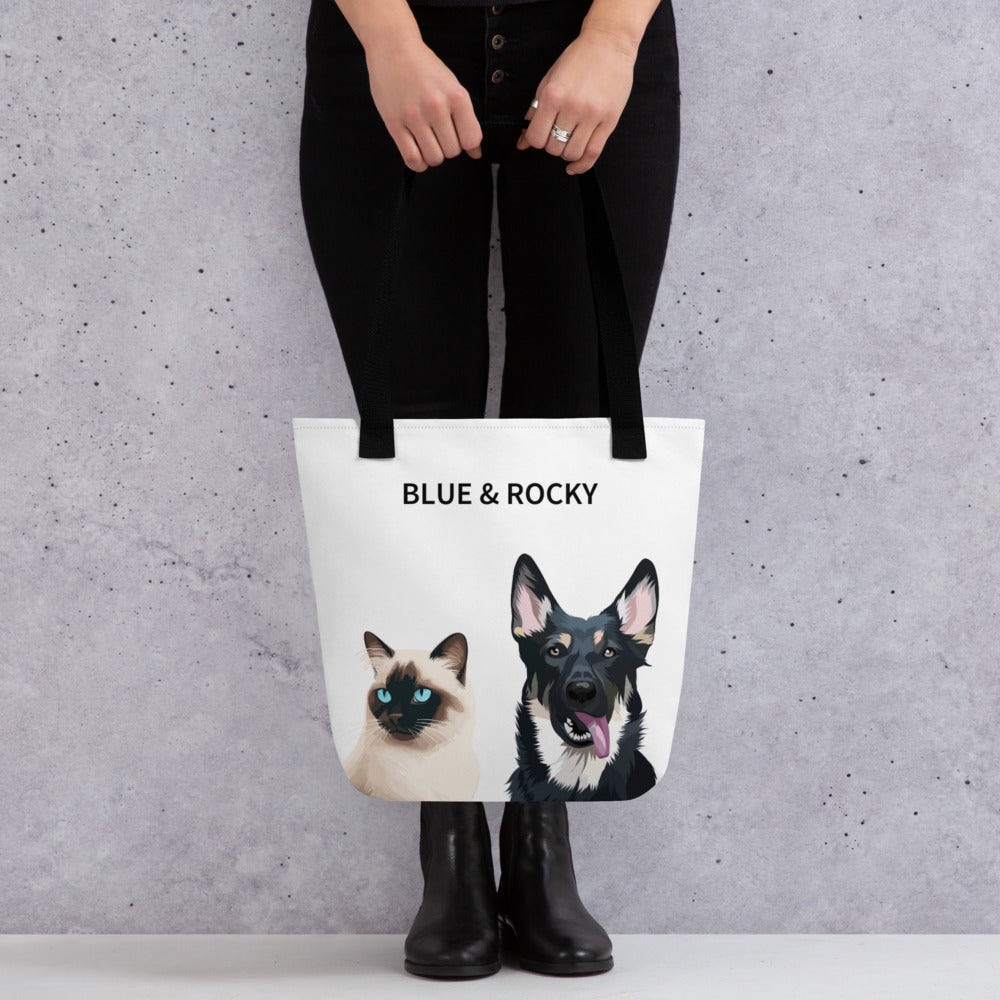 Custom Pet Tote Bag - Fluffes.com