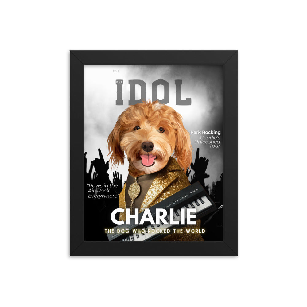 Custom Pet Portrait Idol Magazine Cover - Fluffes.com