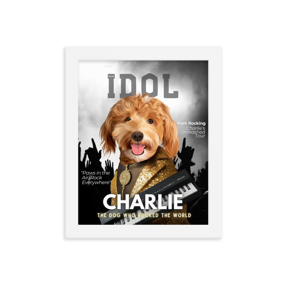 Custom Pet Portrait Idol Magazine Cover - Fluffes.com