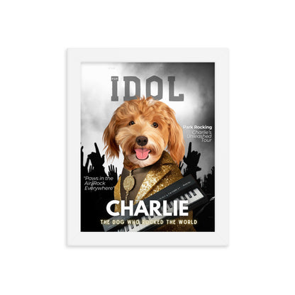 Custom Pet Portrait Idol Magazine Cover - Fluffes.com