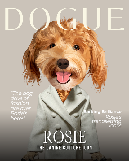 Custom Pet Portrait Magazine - Fluffes.com