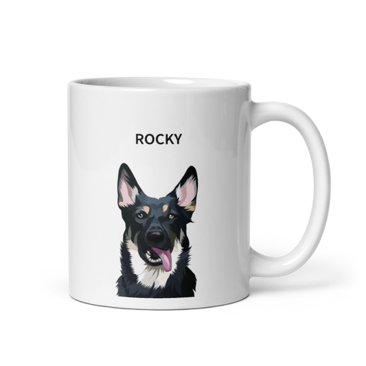 Custom Pet Portrait Mugs - Fluffes.com