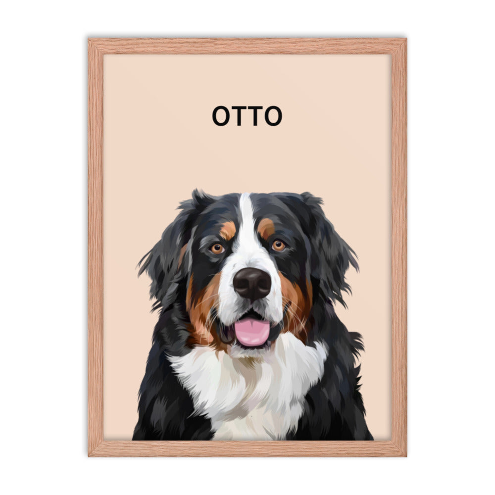 Custom One Pet Portrait - Fluffes.com