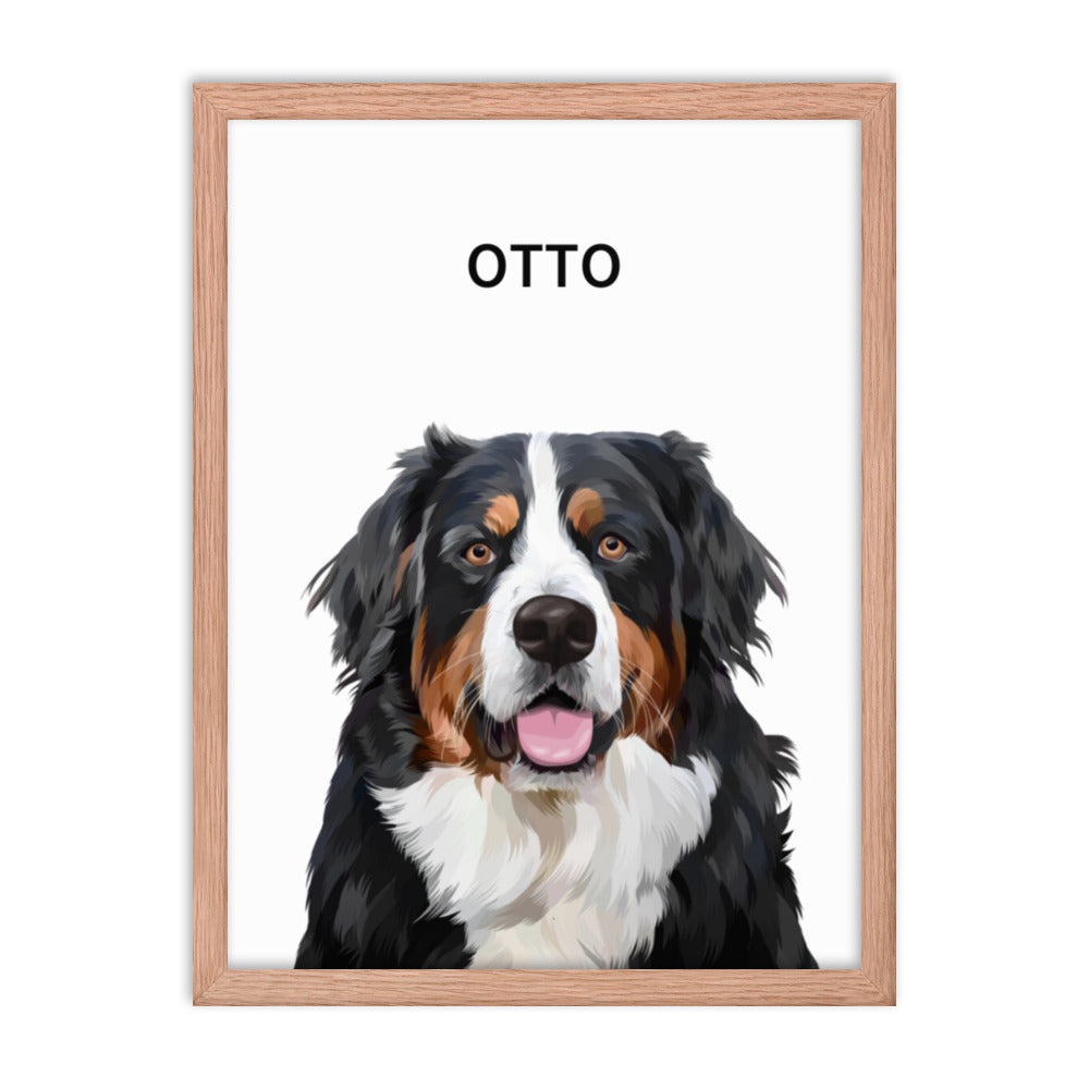 Custom One Pet Portrait - Fluffes.com